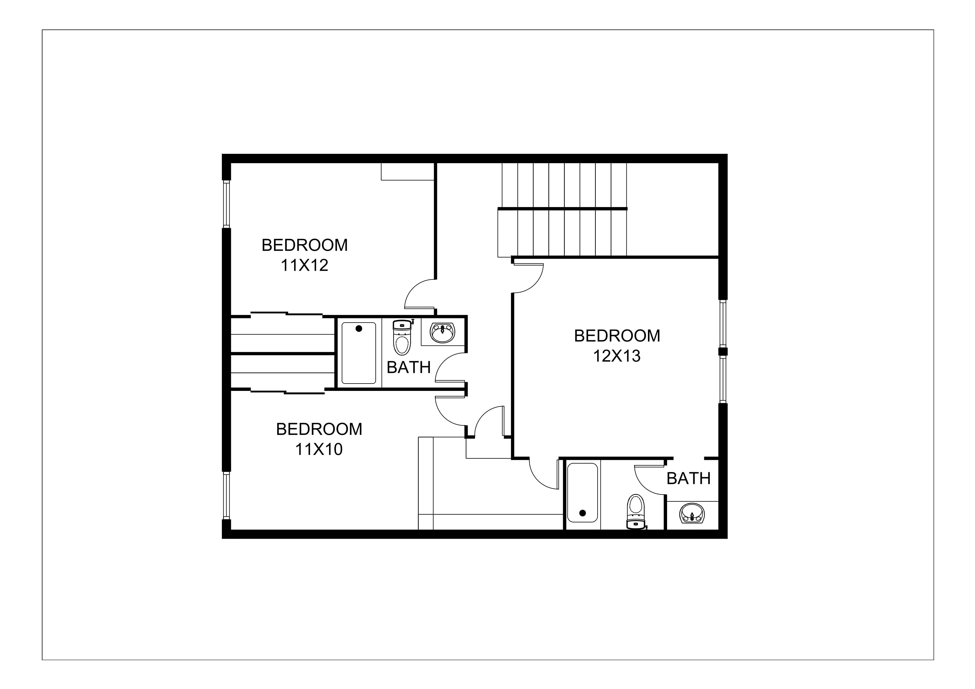Real Estate 2D Floor Plans Design / Rendering Samples